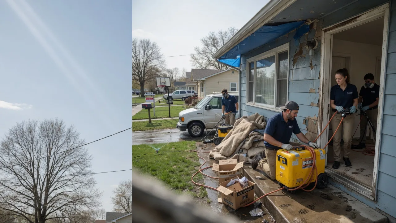 Basement Flood Cleanup in Carlinville, IL near me